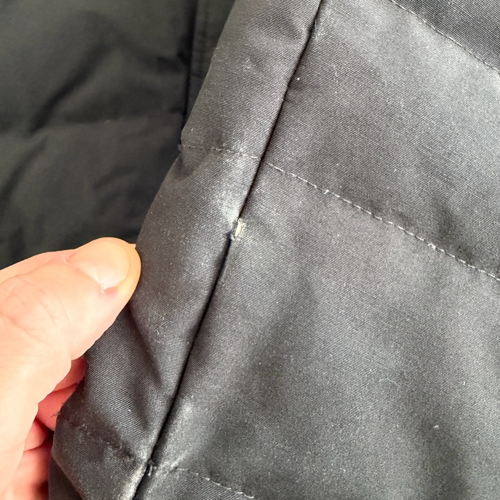 Canada Goose Lorette Parka Black Woman’s Size Small Hood Pockets - Picture 8 of 14